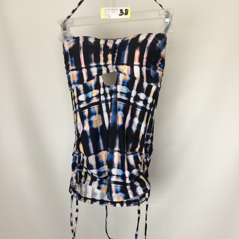 Lucky Brand Women's Bandeau Tankini Swismuit Top